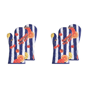 4pc Porto Valentina Oven Gloves Kitchen Cooking Pot Holder