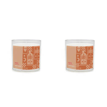 2PK Porto Illumina 425g Scented Wax Candle Peachy Paradise
