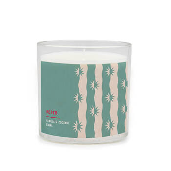 Porto Illumina 425g Scented Wax Candle Coconut & Vanilla Swirl