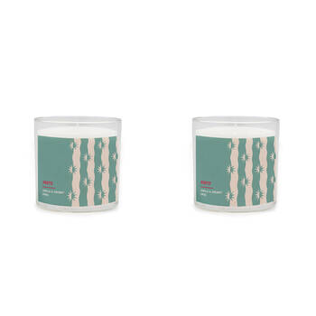 2PK Porto Illumina 425g Scented Wax Candle Coconut & Vanilla Swirl