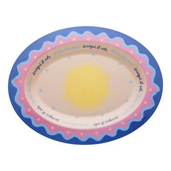 Porto Sole Outdoor Entertaining Oval Serving Platter 45.7cm Multi-Coloured