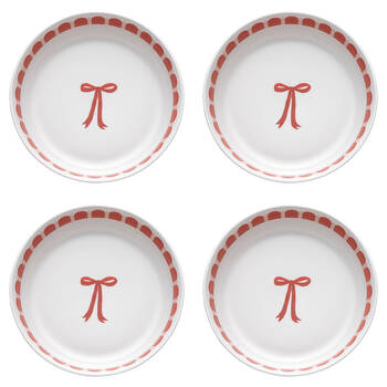 4PK Porto Porcelain Night Before Christmas Dinner Bowl 21.5cm Bow