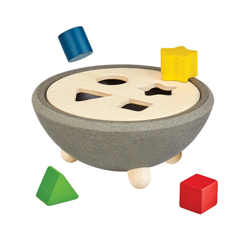 Plan Toys SHAPE SORTING BOWL Kids/Childrens Toy Playset 12m+
