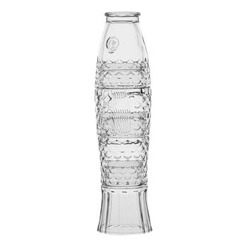 4pc Porto Mare Fish-Shaped Soda Lime Glass Tumblers Cups 210ml Clear