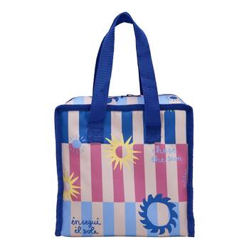 Porto Sole Insulated Lunch Cooler Carry Bag 22x22x13cm Multi-Coloured