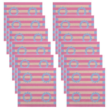12x 20pc Porto Sole Woodpulp Paper Napkins Serviettes Pack 33x33cm Pink