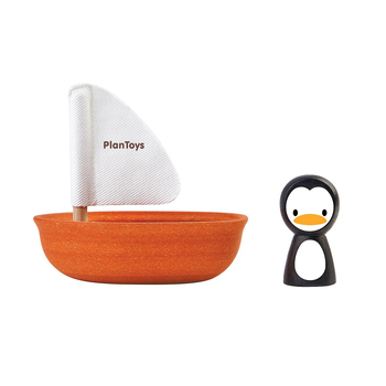 Plan Toys Sailing Boat Penguin Kids/Childrens Toy Playset 12m+