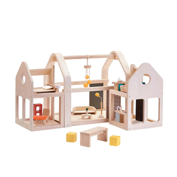 Plan Toys SLIDE N GO DOLLHOUSE Kids/Childrens Toy Playset 3+