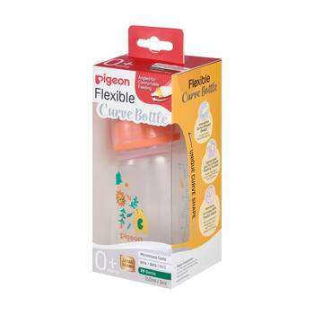  Pigeon Flexible Curve Baby Bottle PP Forest 150ml Anti-Colic Silicone 0m+