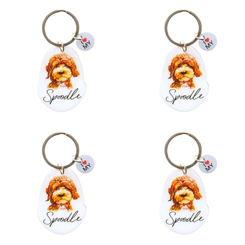 4PK Splosh Pet Spoodle Keyring/Keychain Hanging Accessory 4x8.5cm