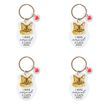 4PK Splosh Pet Normal Keyring/Keychain Hanging Accessory 4x8.5cm