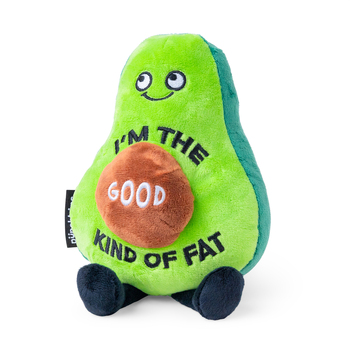 Punchkins Im the Good Kind of Fat Avocado Plush Stuffed Soft Toy 20cm