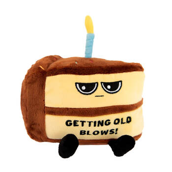 Punchkins Getting Old Blows' Plush Birthday Cake Shaped Novelty Toy