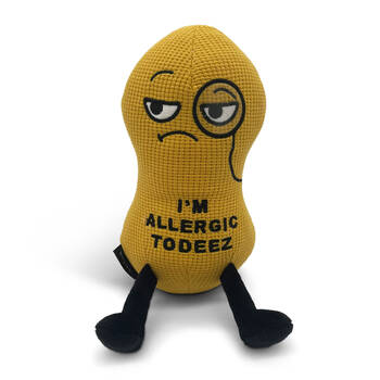 Punchkins Peanut Allergic Novelty Plush Toy 18cm - Yellow 8y+