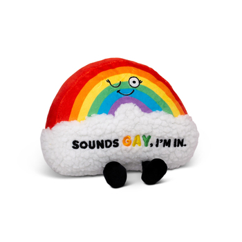 Punchkins Sounds Gay Rainbow Plush Plush Stuffed Soft Toy 17cm