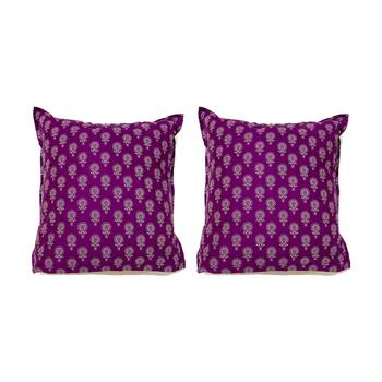 2PK KAS Australia Jaipur Euro Pillowcase European Style 100% Cotton Multi-colour