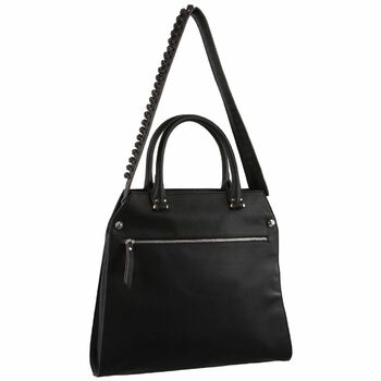 Milleni Cross Body Handbag w/ Guitar Strap Black