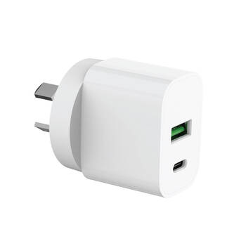 Laser 30W USB-C & A Dual Port Wall Fast Charger AU/NZ Plug Portable Lightweight