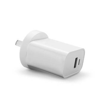 ChargeCore USB-C 30W Dual PD Wall Charger AU/NZ Plug - White