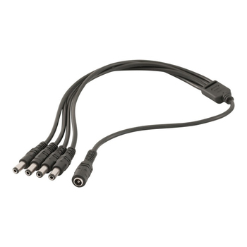 Doss Pw8204 2.1Mm Socket To 4 X 2.1Mm Plugs For Cctv 4 Way Dc Distribution Lead