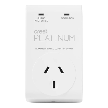 Crest Platinum 1-Socket Surge/Device Protector - White
