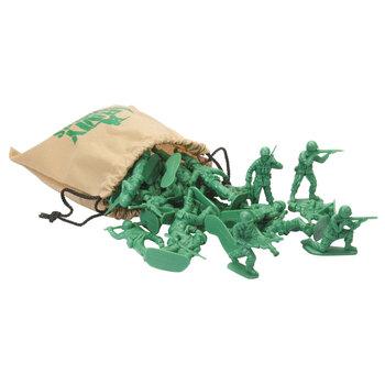 Role Play Army Soldiers with Bag 15cm