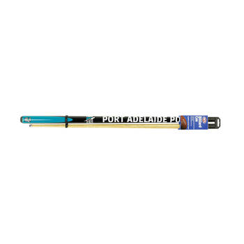 AFL 2-Piece Cue Port Adelaide Power Ash Shaft 10mm Elkmaster Tip Billiards/Pool
