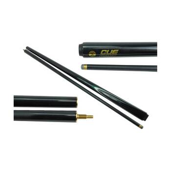 Cuemaster Black 2-Piece Cue Metallic Finish 57 inch Billiards/Pool/Snooker