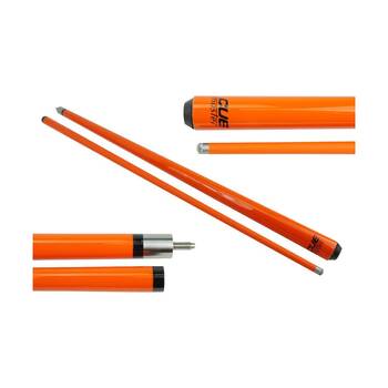 Cuemaster Orange 2-Piece Cue Metallic Finish 57 inch Billiards/Pool/Snooker