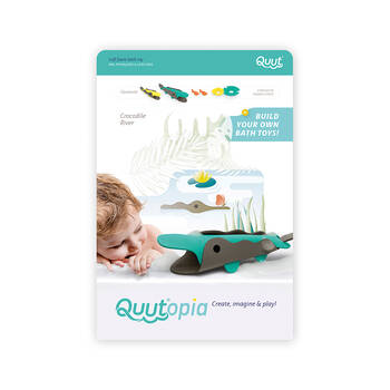 6pc Quut - Quutopia Bath Toys Crocodile River