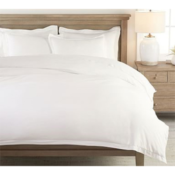 Jason Commercial Double Bed Crisp Quilt Cover Tailored 180x210cm White