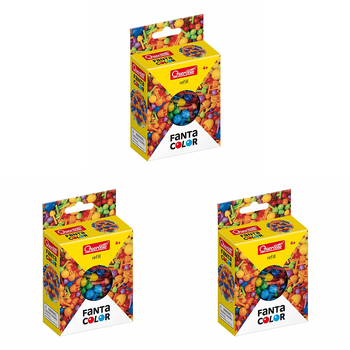 3PK Quercetti Fanta Color 200 Pegs Pixel Refill Mix 1cm 4y+