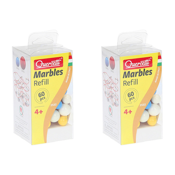 2x 60pc Quercetti Marbles Refill Educational Toy 1.4cm & 1.9cm 4y+