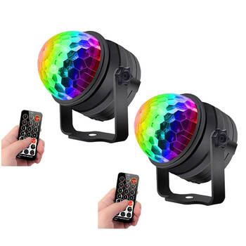 2PK Sansai LED Disco Bright Party Light w/Night Light
