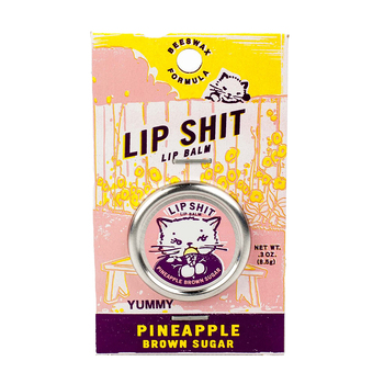 Blue Q Lip Sh*t 8.5g Lip Balm - Pineapple & Brown Sugar