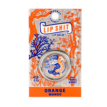 Blue Q Lip Sh*t 8.5g Lip Balm Care - Orange & Mango