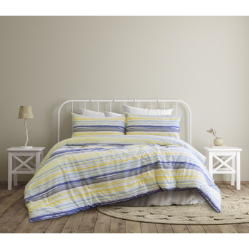 Ardor Boudoir Milford Queen Bed Quilt Cover Set - Seafoam