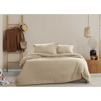 Ardor Boudior Queen Bed Alton Jacquard Quilt Cover Set Linen