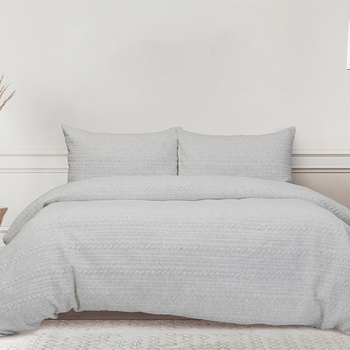 Ardor Boudoir Double Size Johan Jacquard Quilt Cover Bedding Set Natural