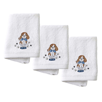 3PK Jiggle & Giggle Pawsome Baby/Infant Face Washer 32x32cm 0y+