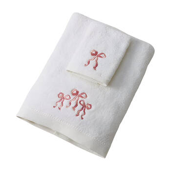 3pc Jiggle & Giggle Bath Towel Face Washer in Organza Bag Bows Love