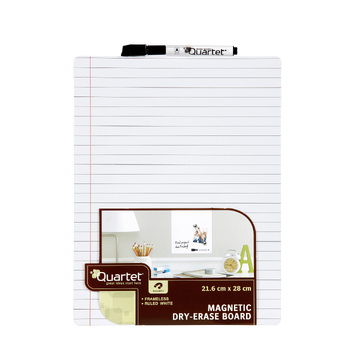 Quartet Magnetic 21.6x28cm Ruled Whiteboard Tile Dry-Erase Board