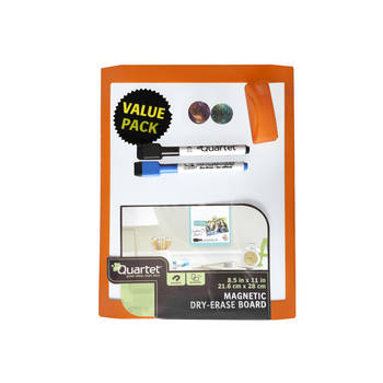 28X21.6Cm Orange Wall Mountable Magnetic Whiteboard/Picture Frame/Marker/Magnet
