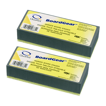 2PK Quartet Washable Eraser Cleaner For Dry-Erase Whiteboard