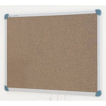 Quartet Penrite 90x60cm Corkboard w/ Aluminium Frame - Brown