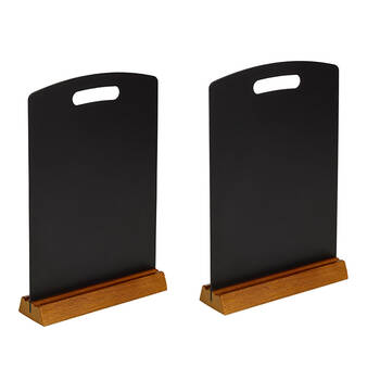 2PK Quartet Chalk Board Menu w/ Stand 30x21cm
