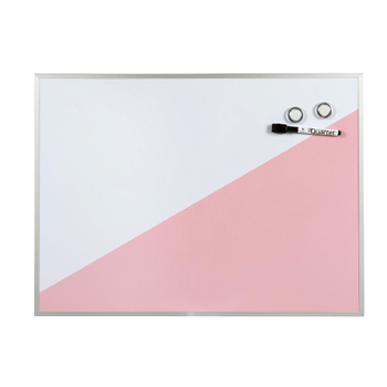 Quartet Geo 59x43cm Whiteboard w/ Marker/Magnets - Pink