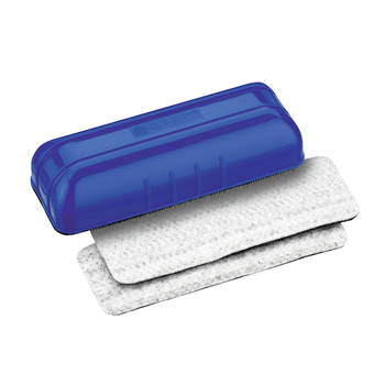 Quartet Magnetic Eraser w/ 2x Refill Pads For Whiteboard - Blue