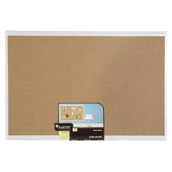 Quart Basics 90x60cm Corkboard Bulletin Pin Board - Natural