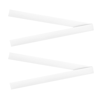 2x 2PK Quartet 2.5x30cm Reusable Magnetic Strips For Whiteboard - White